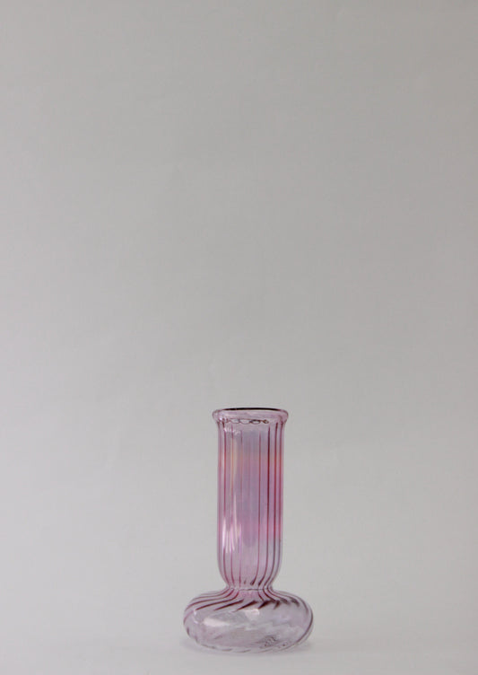 Small pink candle holder