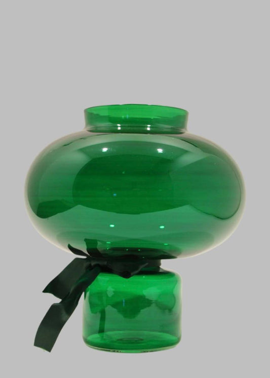 Emerald globe vase